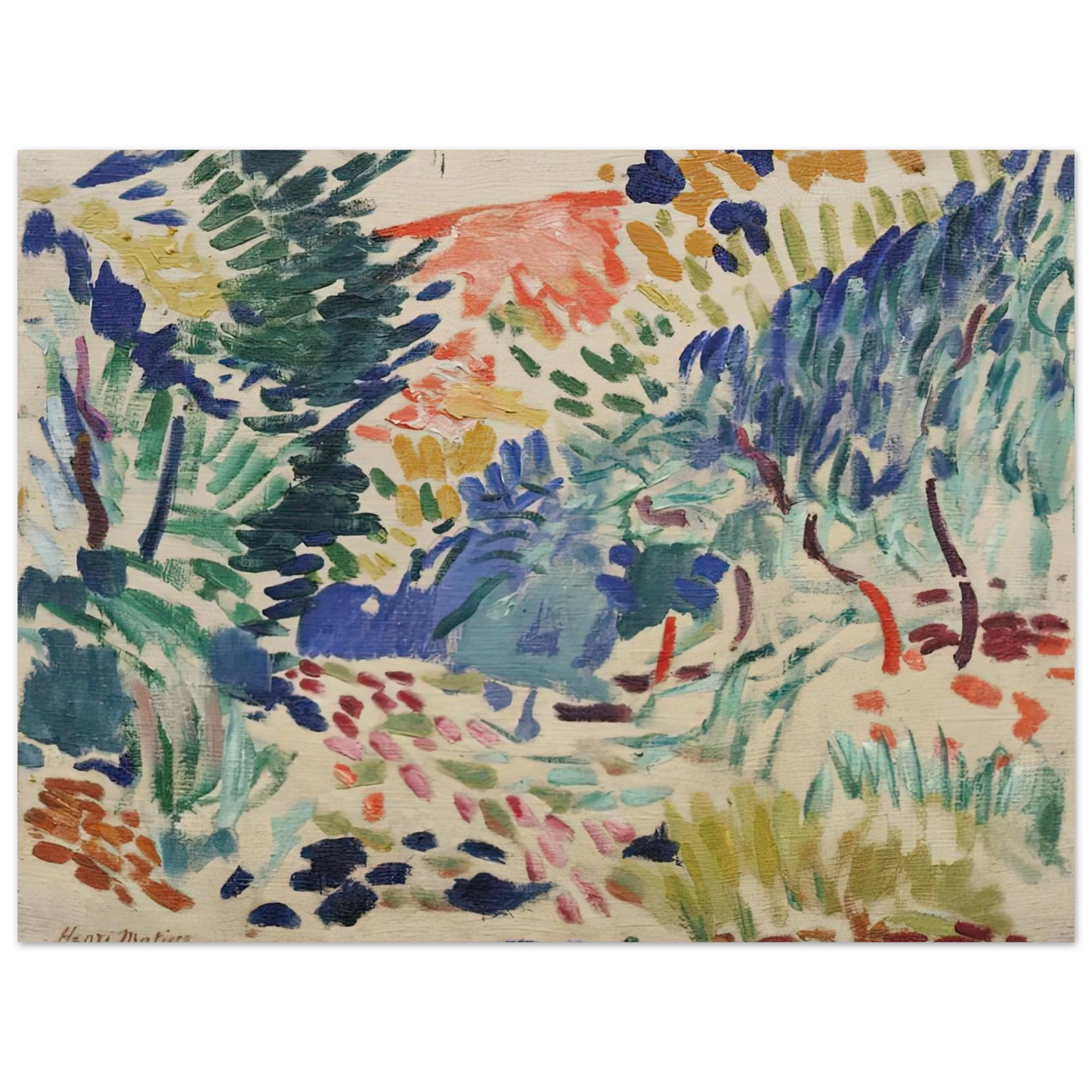 Henri Matisse - LANDSCAPE AT COLLIOURE 1905  75x100 cm / 30x40inches Fine Art Poster