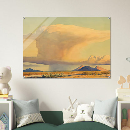 DROUGHT AND DOWNPOUR 1944 - Maynard Dixon Acrylic Print - 70x100 cm / 28x40″ inches | Maynard Dixon Wall Art | Maynard Dixon Prints