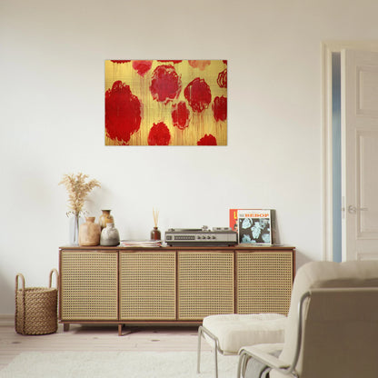 Untitled  Peonias series  - Cy Twombly Brushed Aluminum Print - 70x100 cm / 28x40 inches | Cy Twombly Aluminum Print | Cy Twombly Prints