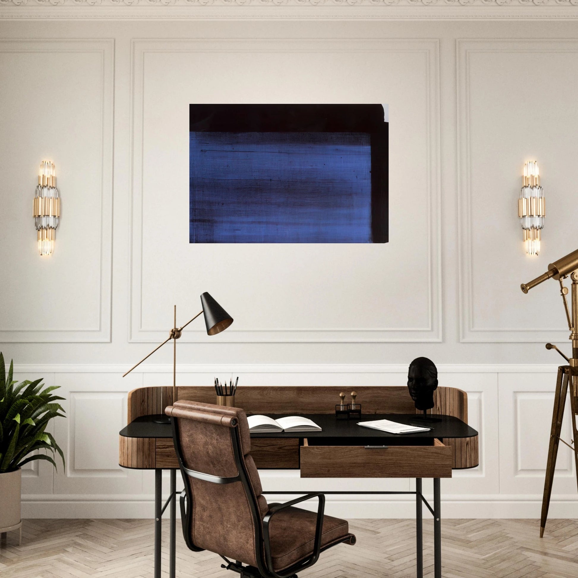 Peinture 19 mai 1982 - 1982 - Pierre Soulages Brushed Aluminum Print - 70x100 cm / 28x40 inches | Pierre Soulages Aluminum Print | Pierre Soulages Prints
