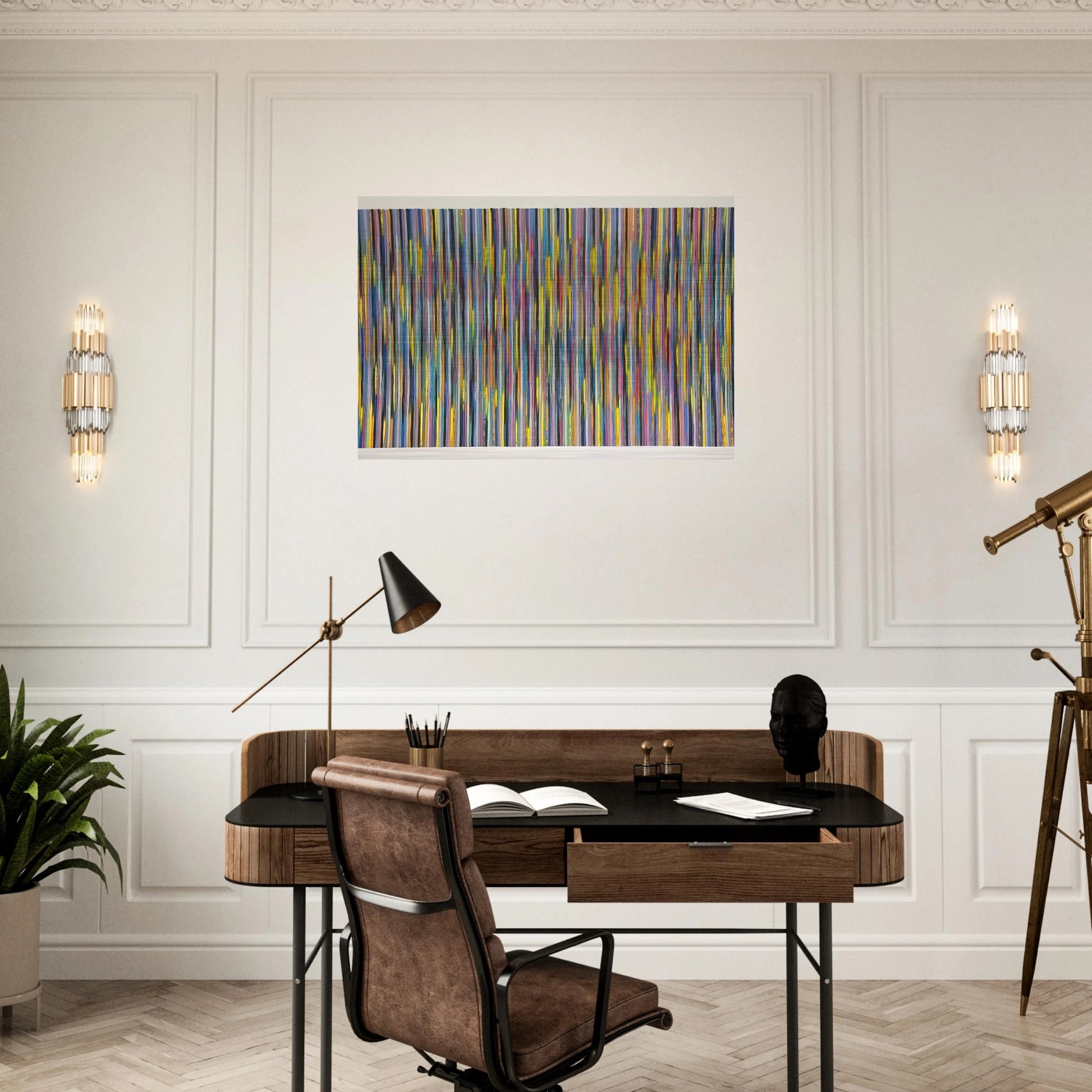 Joy Ride - 1981 - Gene Davis Brushed Aluminum Print - 70x100 cm / 28x40 inches | Gene Davis Aluminum Print | Gene Davis Prints