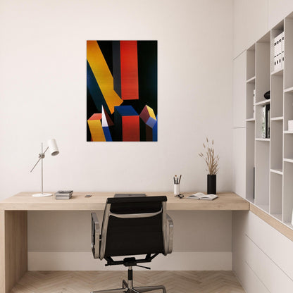 Byzantium - Hard Edge Painting - Miriam Schapiro Brushed Aluminum Print - 70x100 cm / 28x40 inches | Miriam Schapiro Aluminum Print | Miriam Schapiro Prints