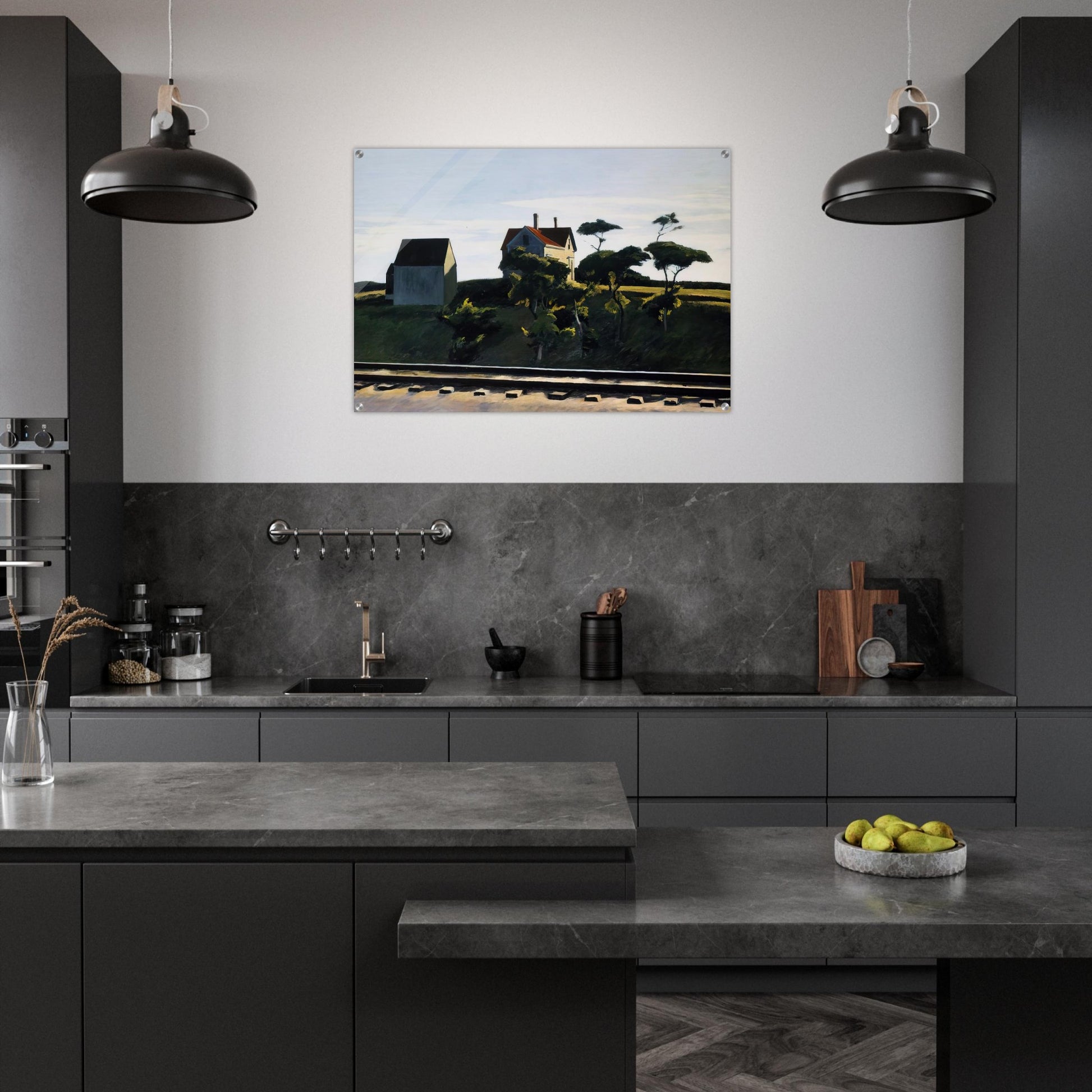 New York, New Haven and Hartford - Edward Hopper Acrylic Print - 70x100 cm / 28x40″ inches