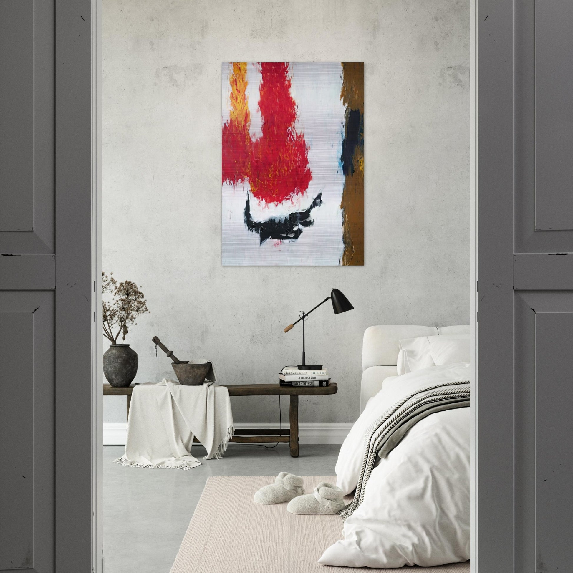High Snow Low Sun - 1960 - Theodoros Stamos Brushed Aluminum Print - 70x100 cm / 28x40 inches | Theodoros Stamos Aluminum Print | Theodoros Stamos Prints
