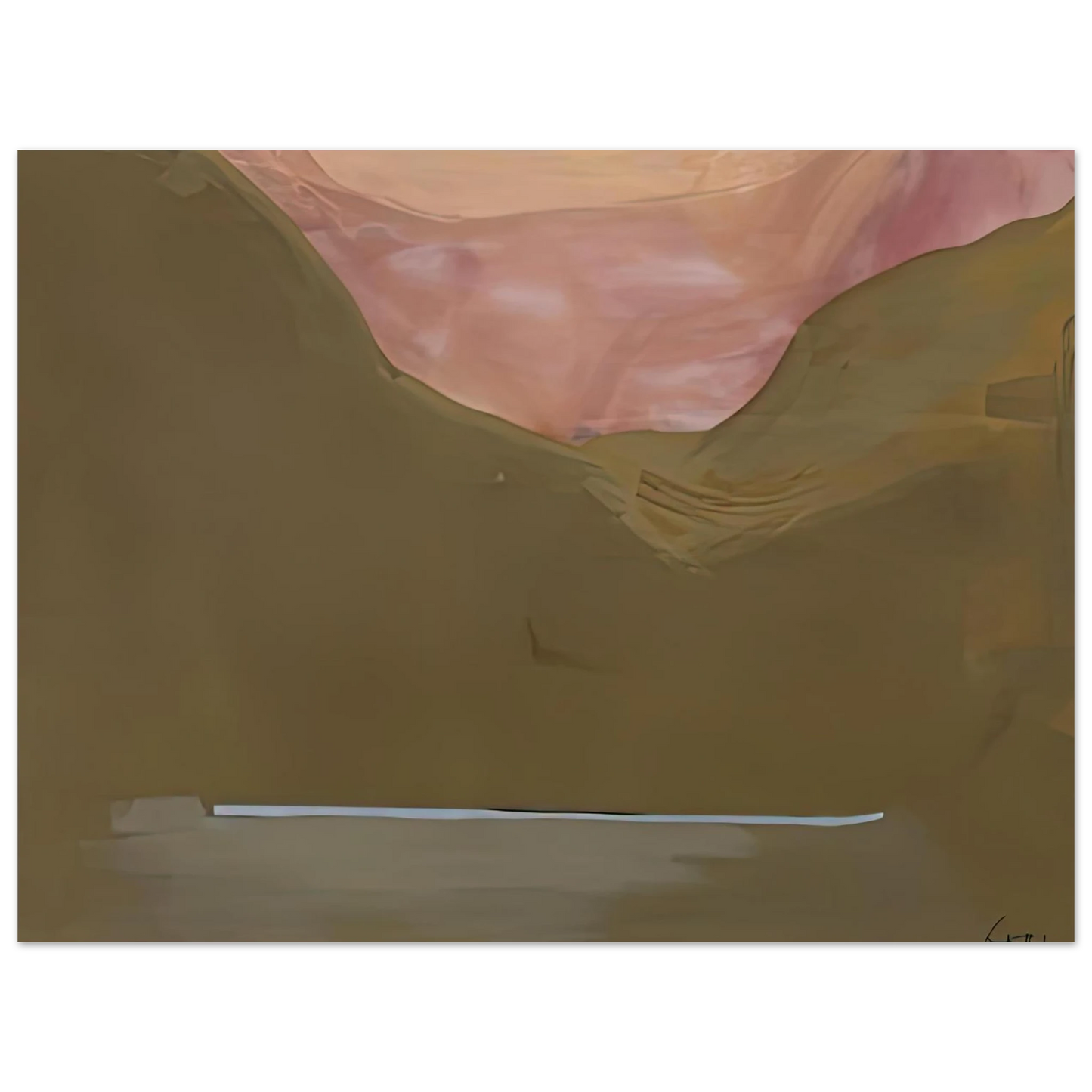 Helen Frankenthaler - Burnt Norton, 1972- Wall Art - 30x40 cm / 12x16 inches - Premium Wooden Framed Poster With Fine Art Paper-canvas - White frame