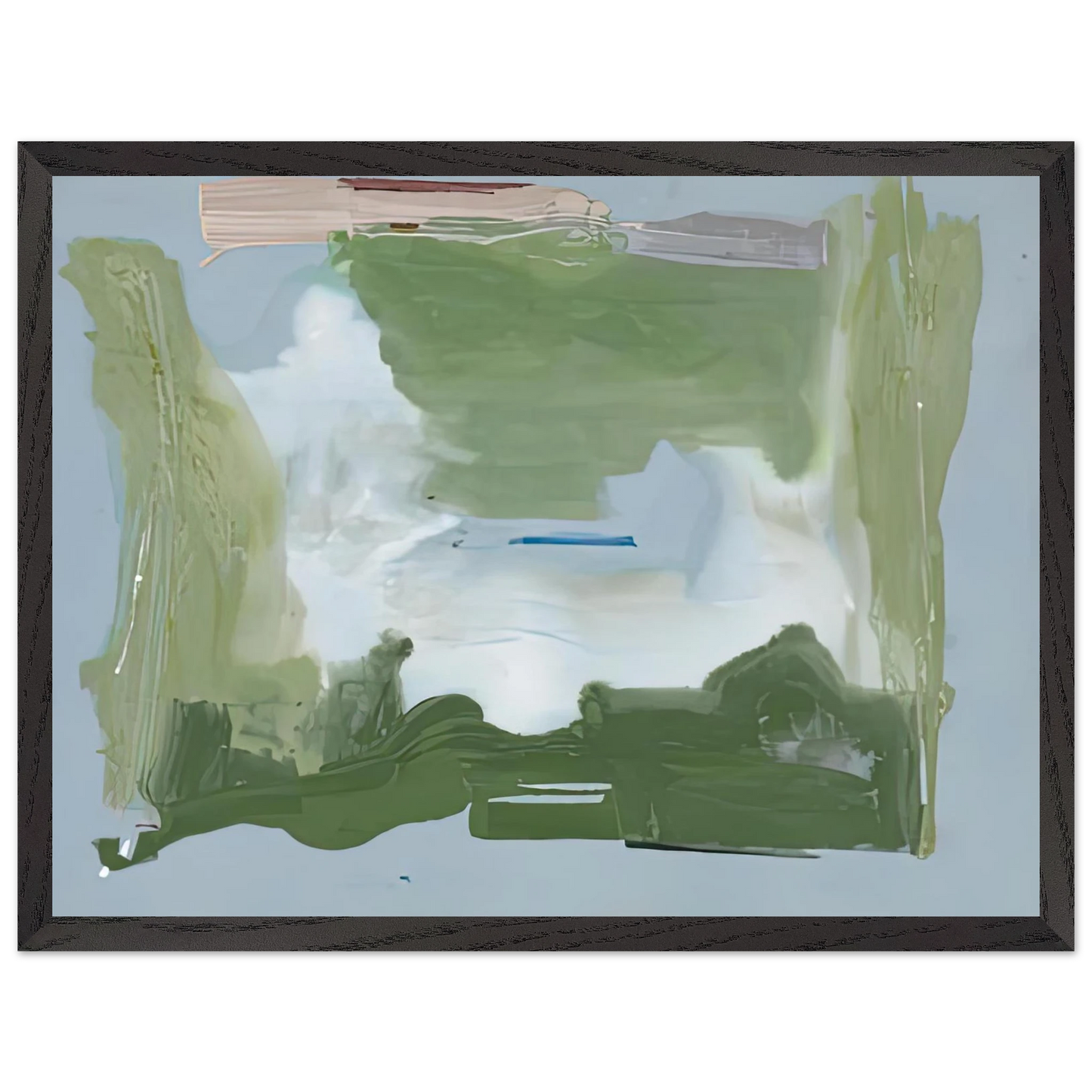 Helen Frankenthaler - Lush Spring, 1975- Wall Art - 30x40 cm / 12x16 inches - Premium Wooden Framed Poster With Fine Art Paper-canvas - Wood frame