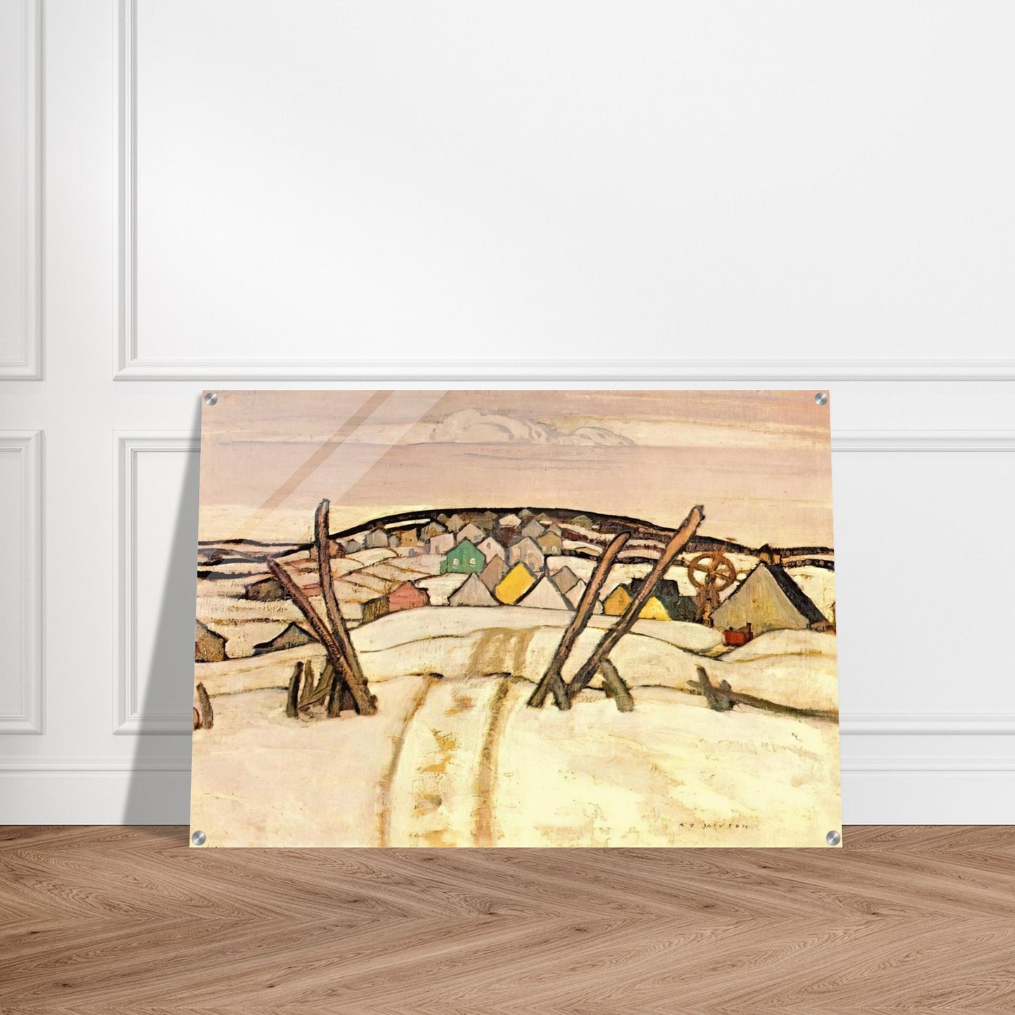 The Winter Road, Quebec - 1921 - A.Y. Jackson Acrylic Print - 70x100 cm / 28x40″ inches