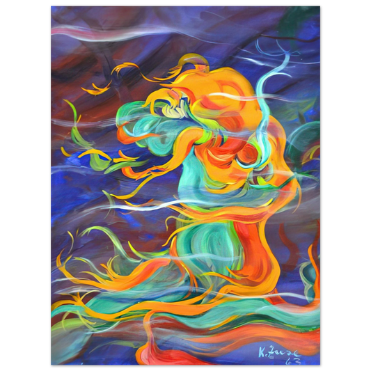 Konrad Zuse - Wind - 1963  75x100 cm / 30x40inches Fine Art Poster