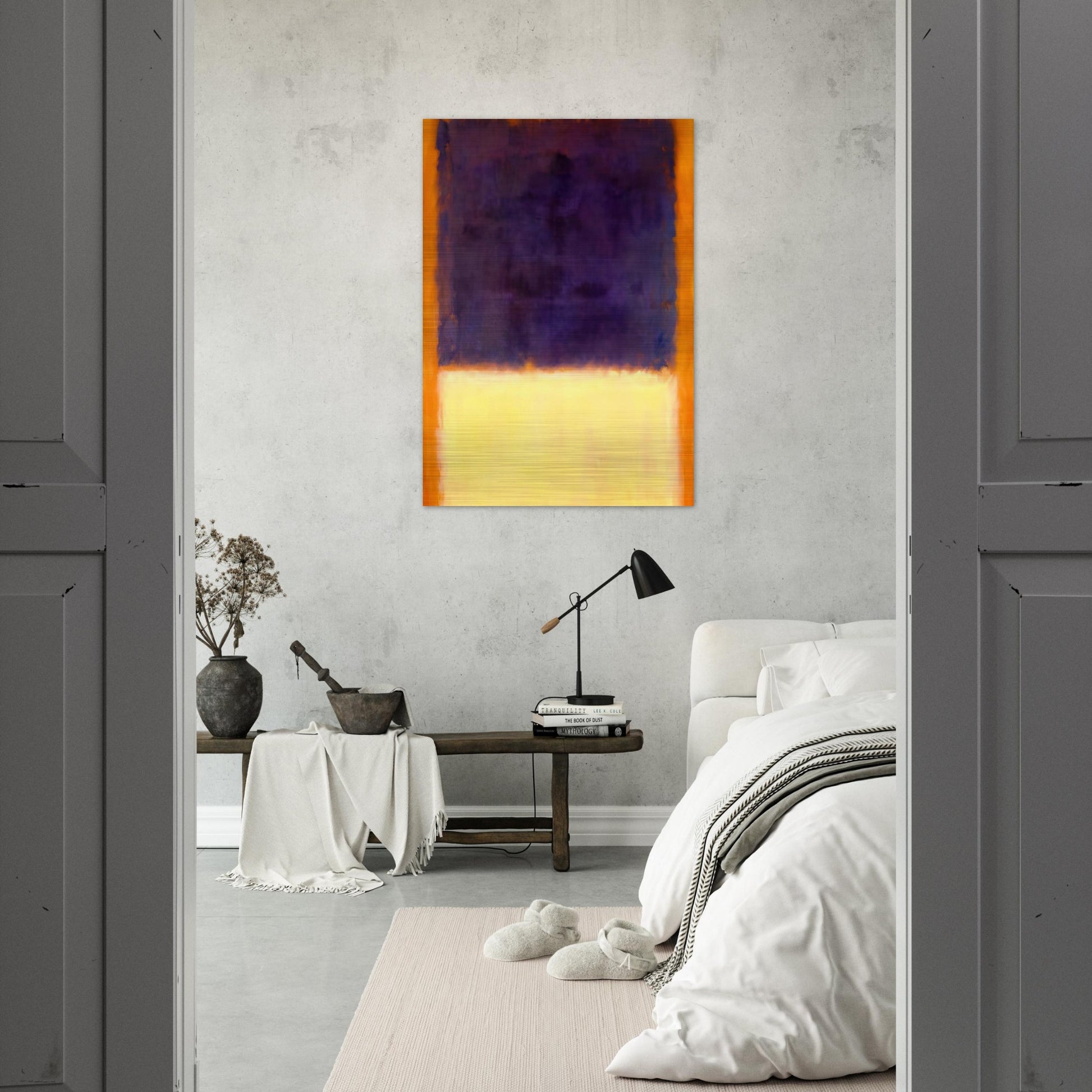 Red, Orange, Tan and Purple - 1954 - Mark Rothko Brushed Aluminum Print - 70x100 cm / 28x40 inches | Mark Rothko Aluminum Print | Mark Rothko Prints