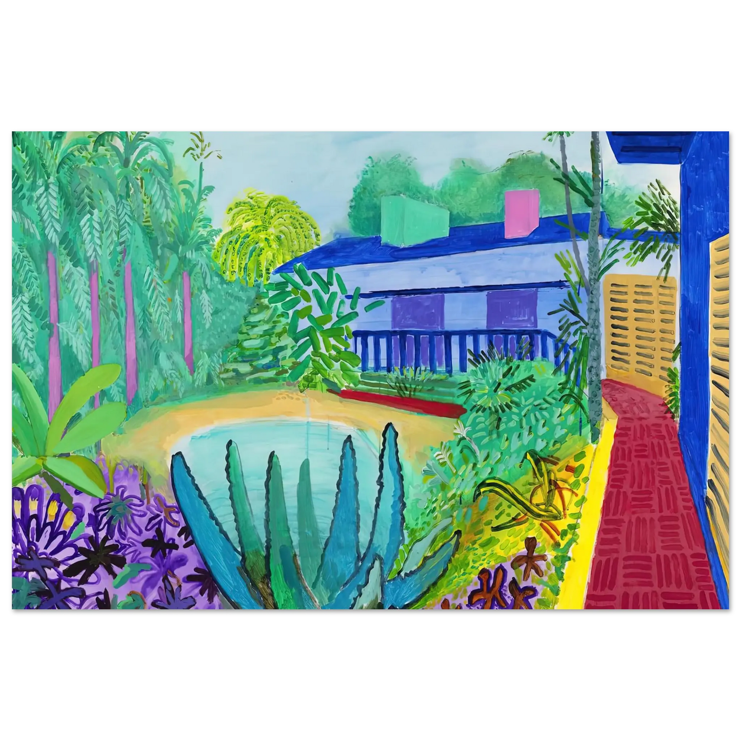 David Hockney - David Hockney Wall art - 21x29.7 cm / 8x12" - Fine Art Poster - -