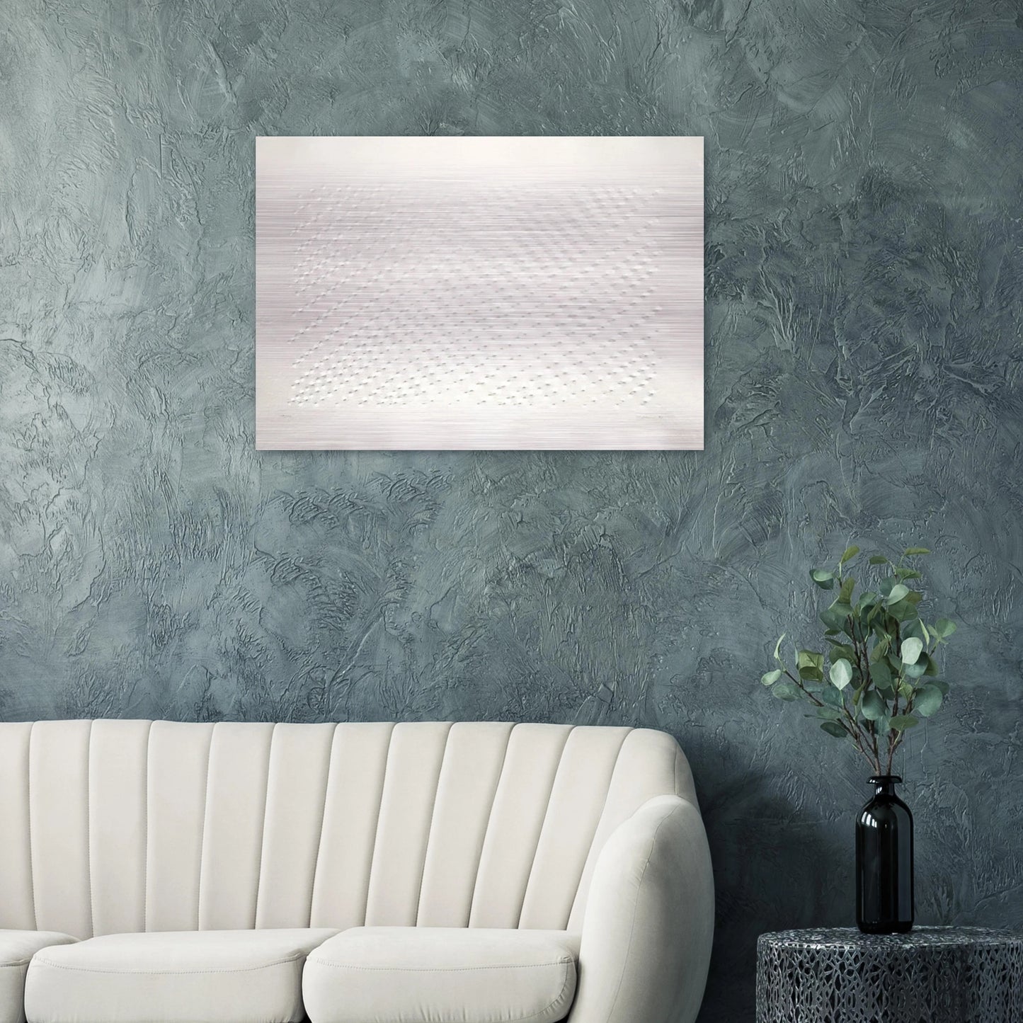 Untitled Hommage á Santomaso - Spatialism - Enrico Castellani Brushed Aluminum Print - 70x100 cm / 28x40 inches | Enrico Castellani Aluminum Print | Enrico Castellani Prints