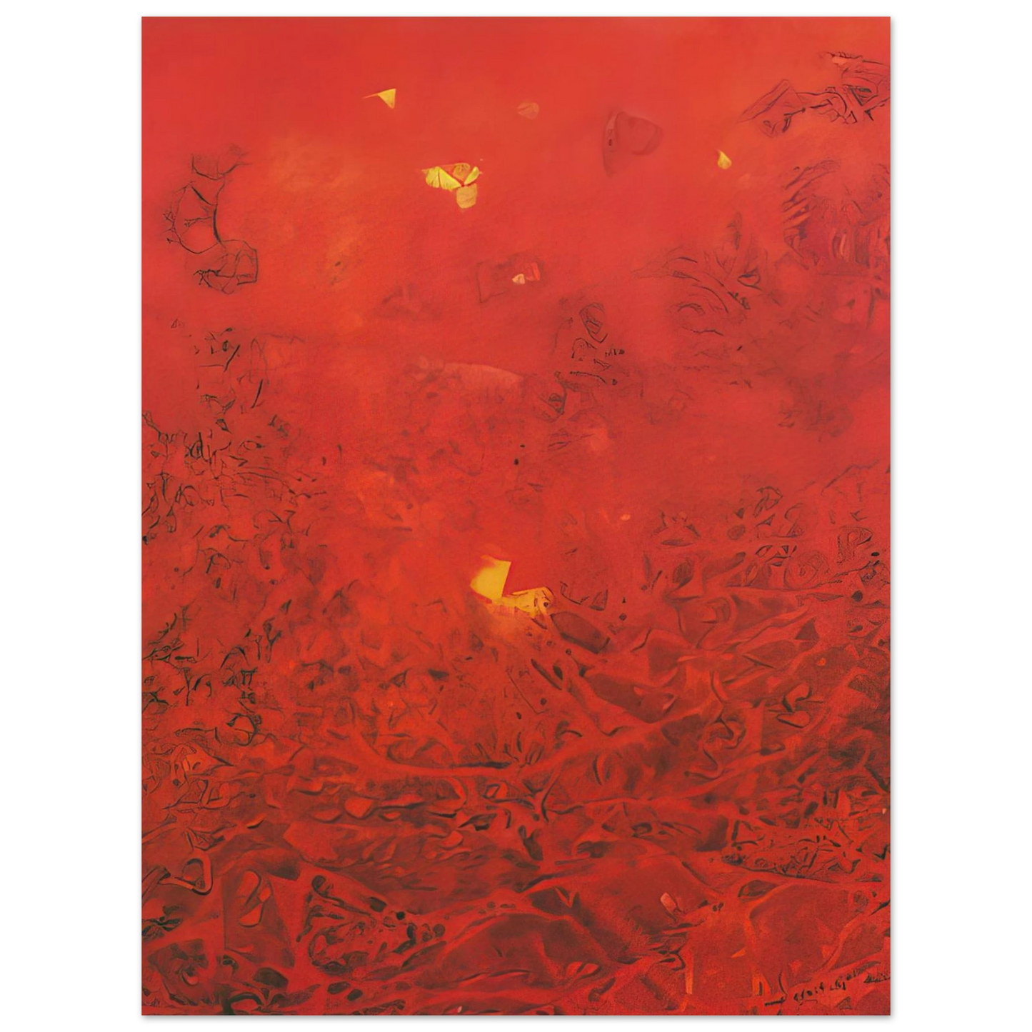 Max Ernst - Le jardin de la France  75x100 cm / 30x40inches Fine Art Poster