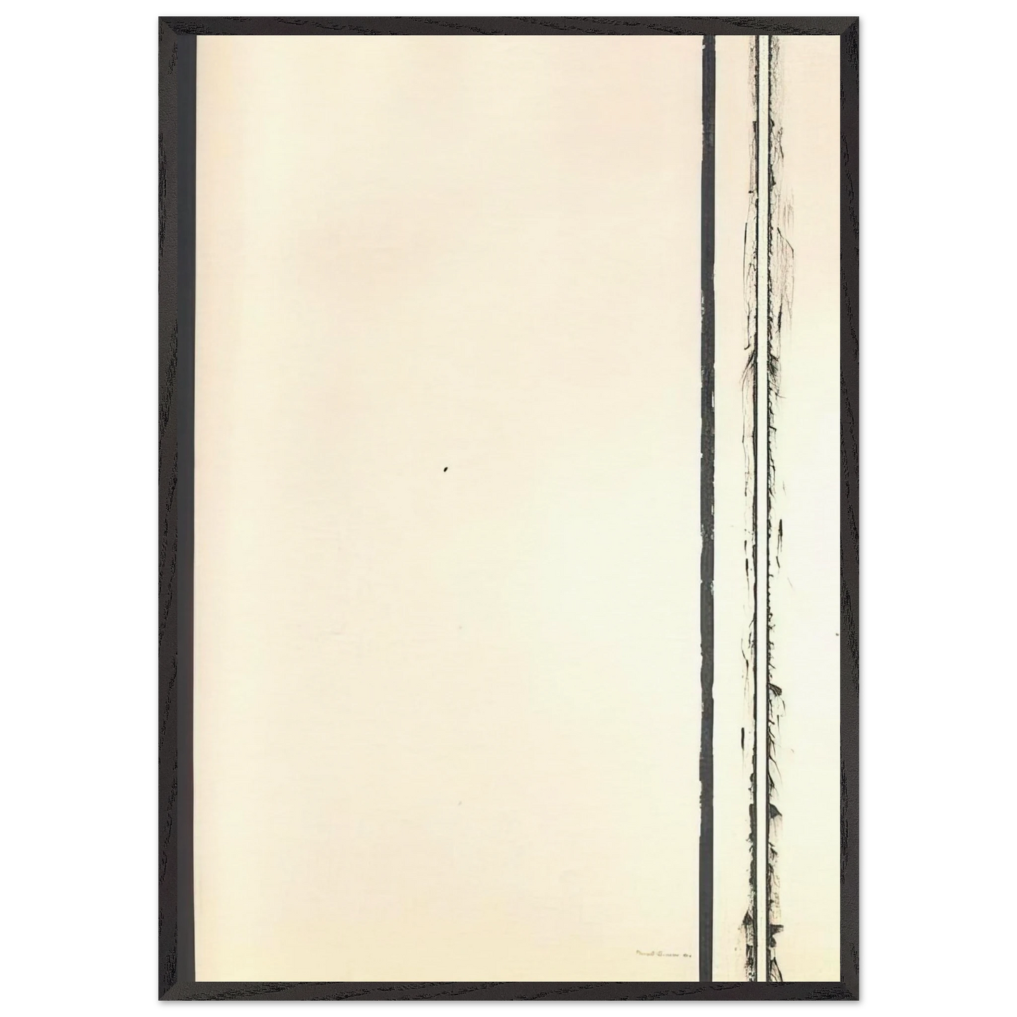 The Station of the Cross - Second Station - Barnett Newman 70x100 cm / 28x40 inches Framed Art Print – Black Wooden Frame