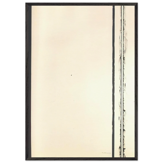 The Station of the Cross - Second Station - Barnett Newman 70x100 cm / 28x40 inches Framed Art Print – Black Wooden Frame