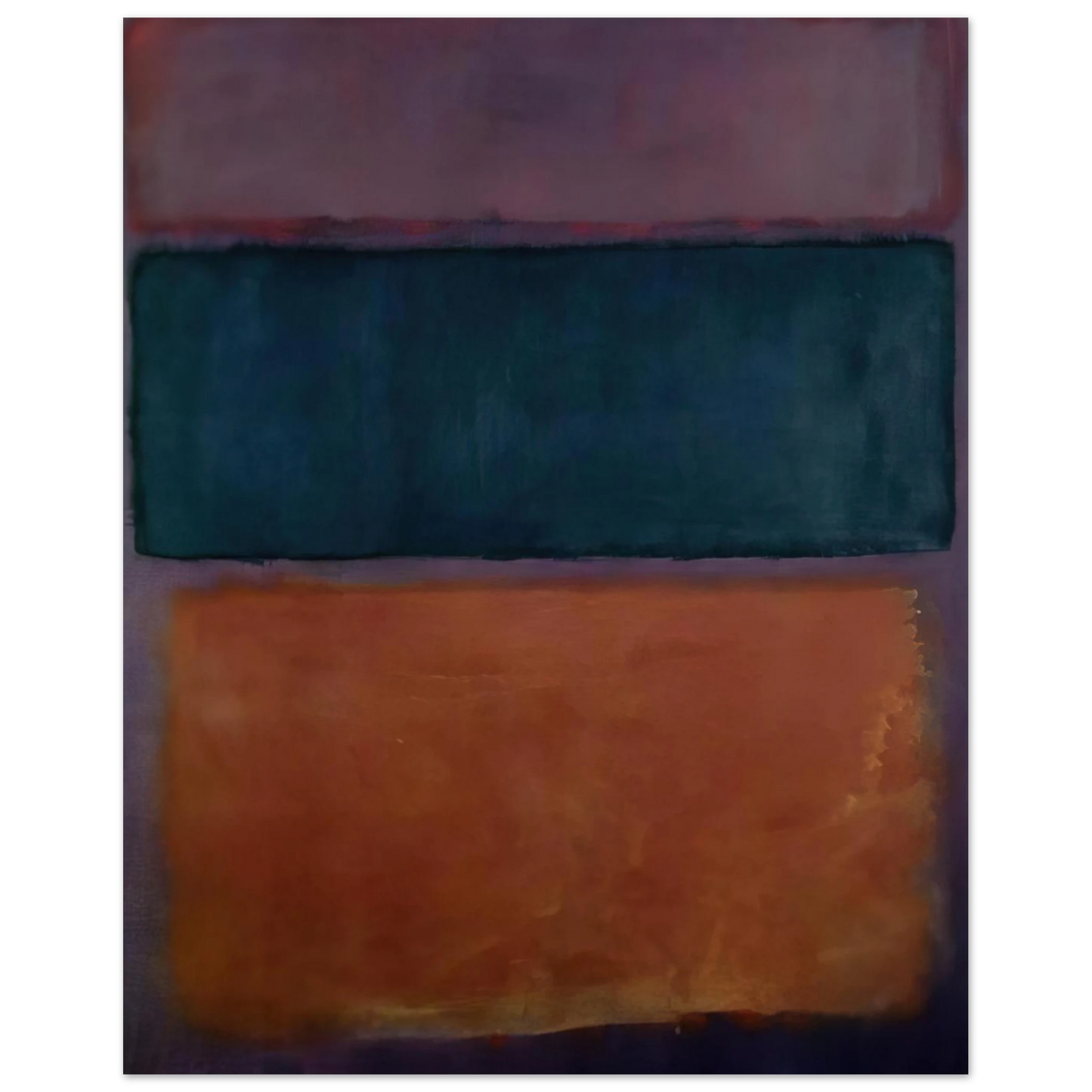 Helen Frankenthaler - Untitled - 1963 Wall art - 15x20 cm / 6x8 inches - Premium Wooden Framed Poster With Fine Art Paper-canvas - White frame