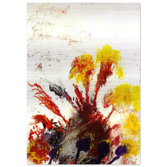 Summer Madness - Cy Twombly Brushed Aluminum Print - 70x100 cm / 28x40 inches | Cy Twombly Aluminum Print | Cy Twombly Prints