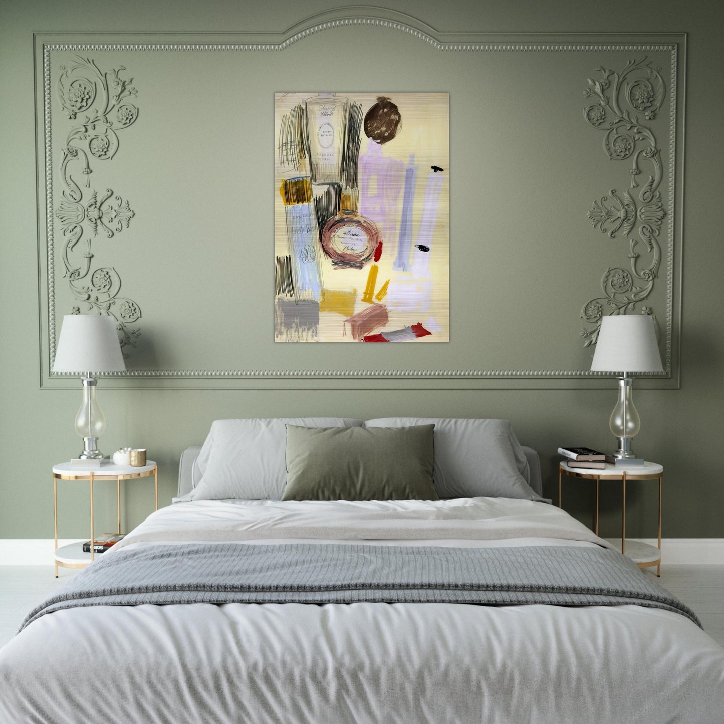 Untitled  Beauty Products  - Andy Warhol Brushed Aluminum Print - 70x100 cm / 28x40 inches | Andy Warhol Aluminum Print | Andy Warhol Prints