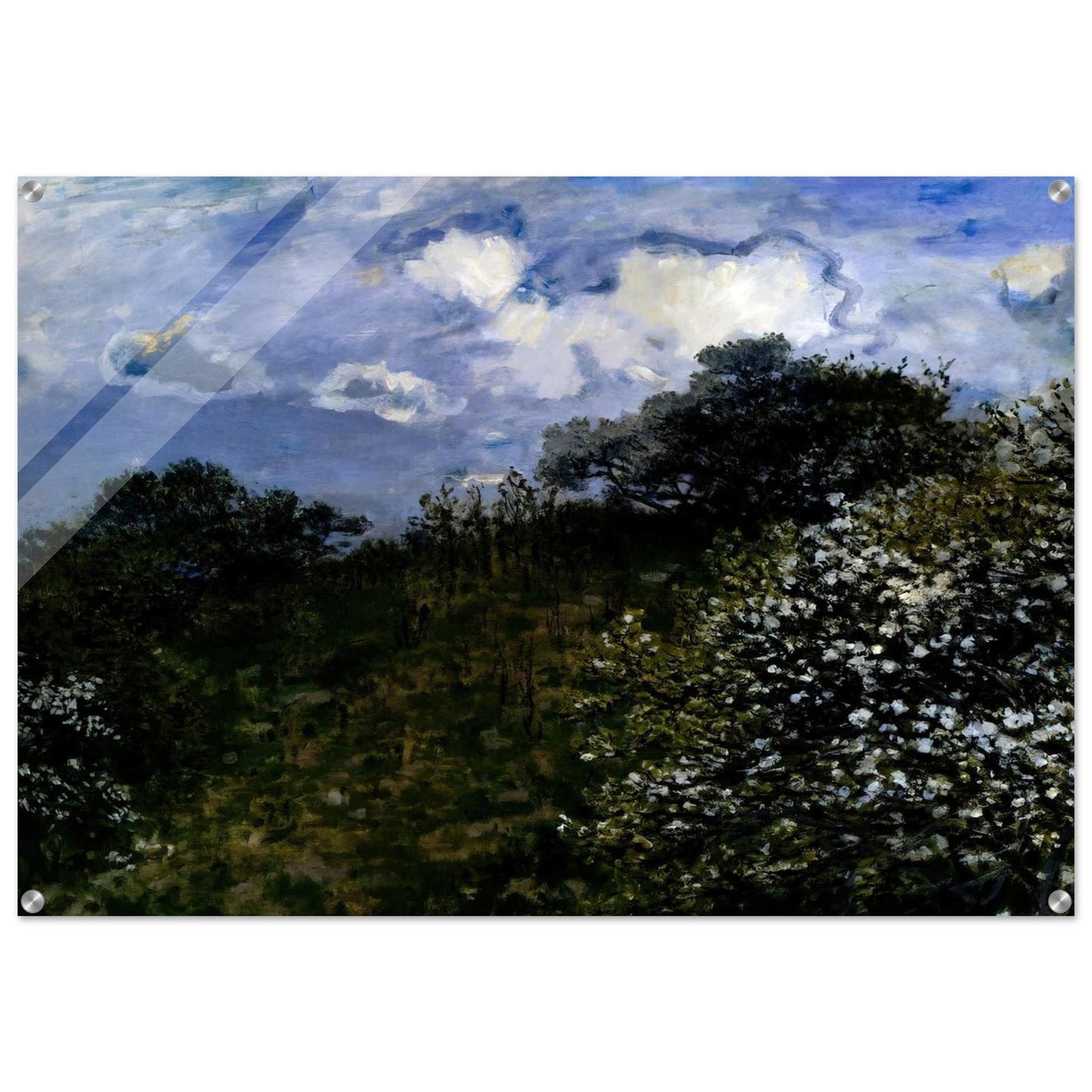 Spring - claude monet Acrylic Print - 70x100 cm / 28x40″ inches | claude monet Wall Art | claude monet Prints