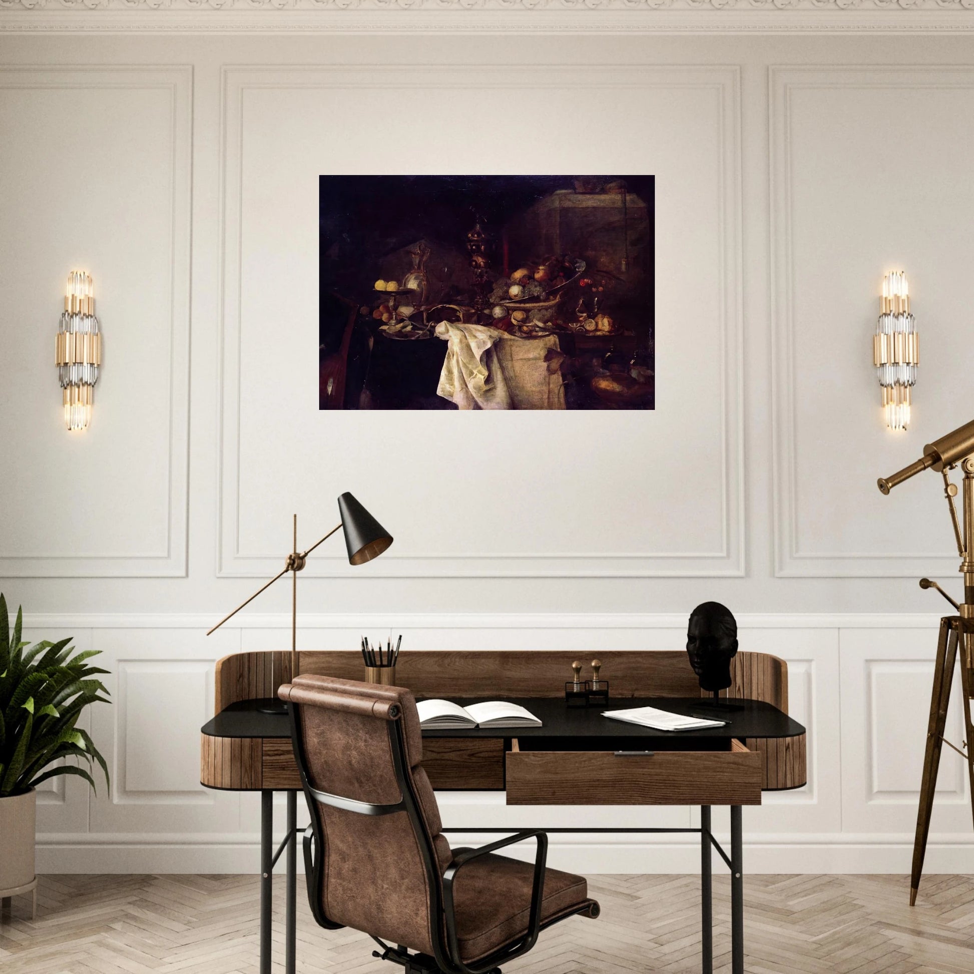 LA DESERTE AFTER JAN DAVIDSZ DE HEEM 1893 - Henri Matisse Brushed Aluminum Print - 70x100 cm / 28x40 inches | Henri Matisse Aluminum Print | Henri Matisse Prints
