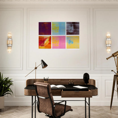 Electric Chair - Andy Warhol Brushed Aluminum Print - 70x100 cm / 28x40 inches | Andy Warhol Aluminum Print | Andy Warhol Prints