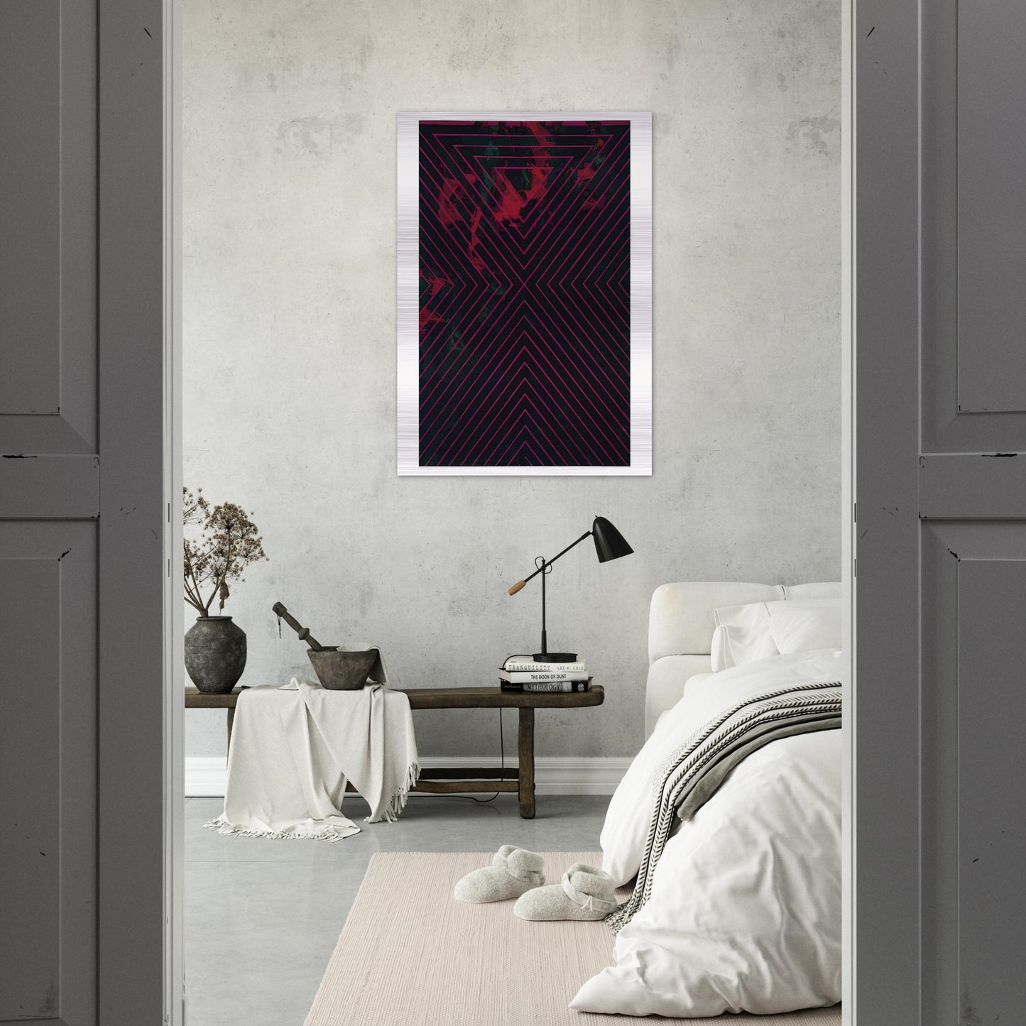 1418 1986 - Luis Feito Brushed Aluminum Print - 70x100 cm / 28x40 inches | Luis Feito Aluminum Print | Luis Feito Prints