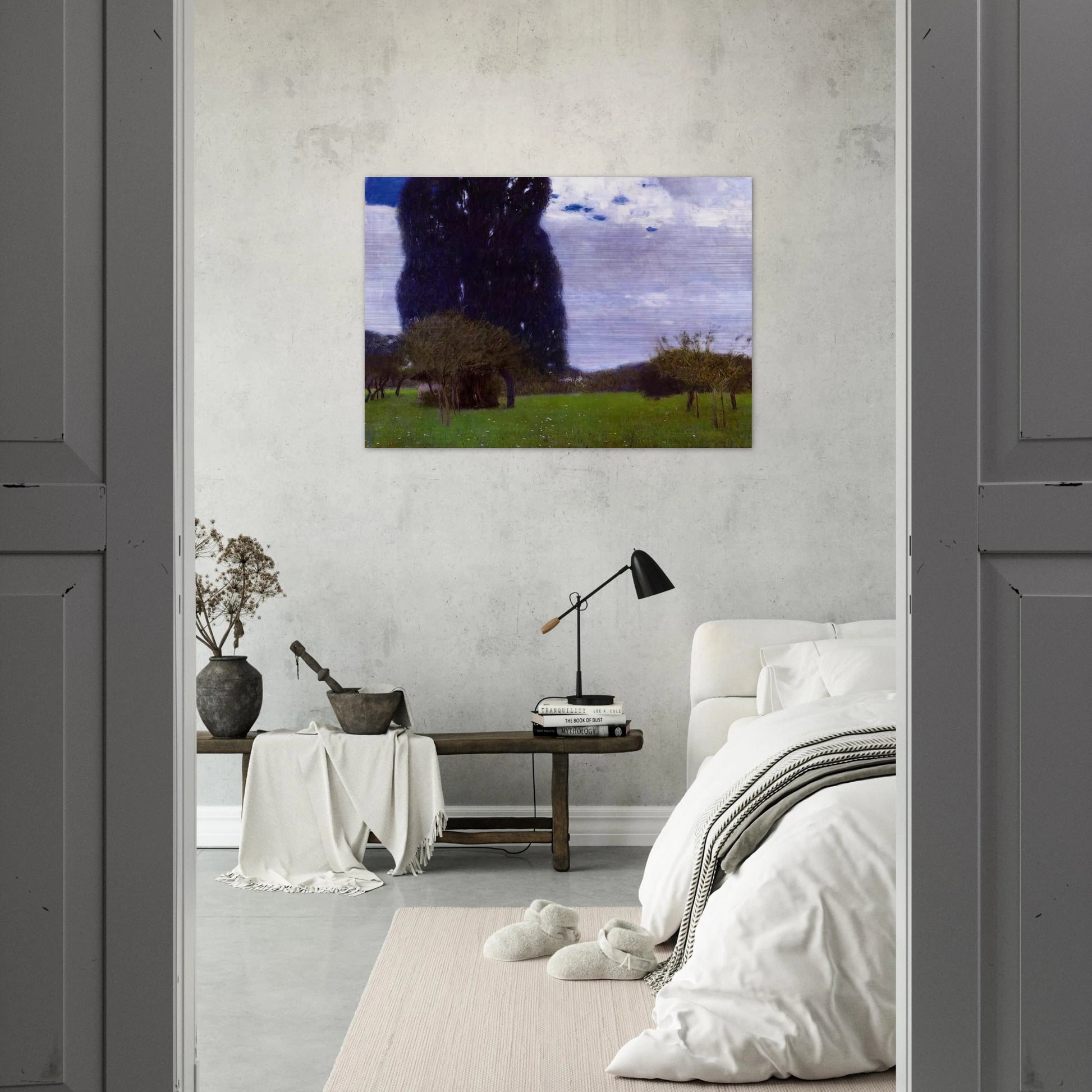 THE TALL POPLAR TREES II - Gustav Klimt Brushed Aluminum Print - 70x100 cm / 28x40 inches | Gustav Klimt Aluminum Print | Gustav Klimt Prints