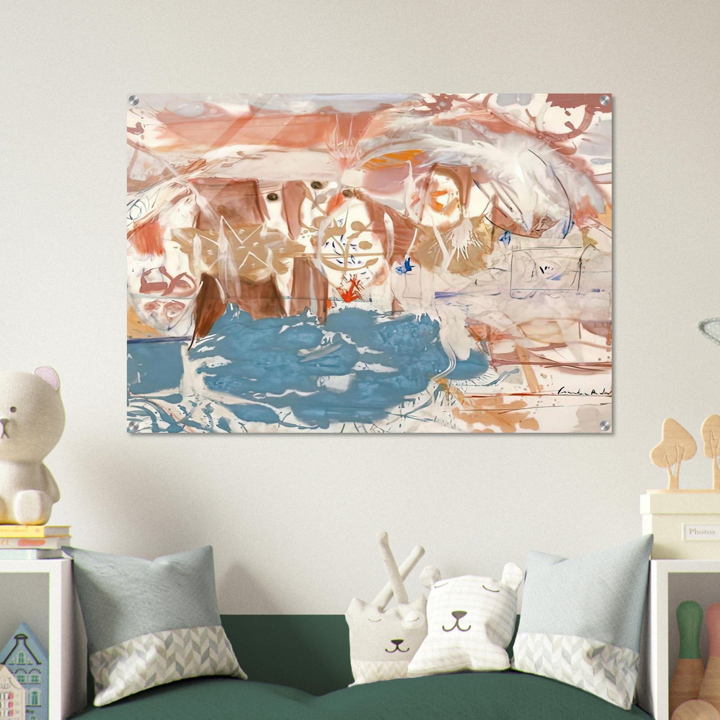 Dawn After the Storm, 1957- - Helen Frankenthaler Acrylic Print - 70x100 cm / 28x40″ inches