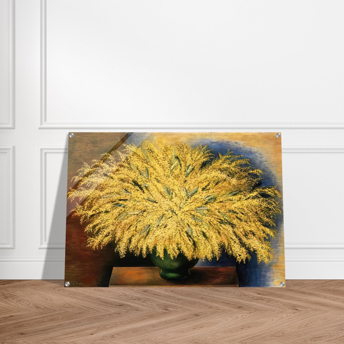 GRAND BOUQUET OF MIMOSA 1942 - Moise Kisling Acrylic Print - 70x100 cm / 28x40″ inches