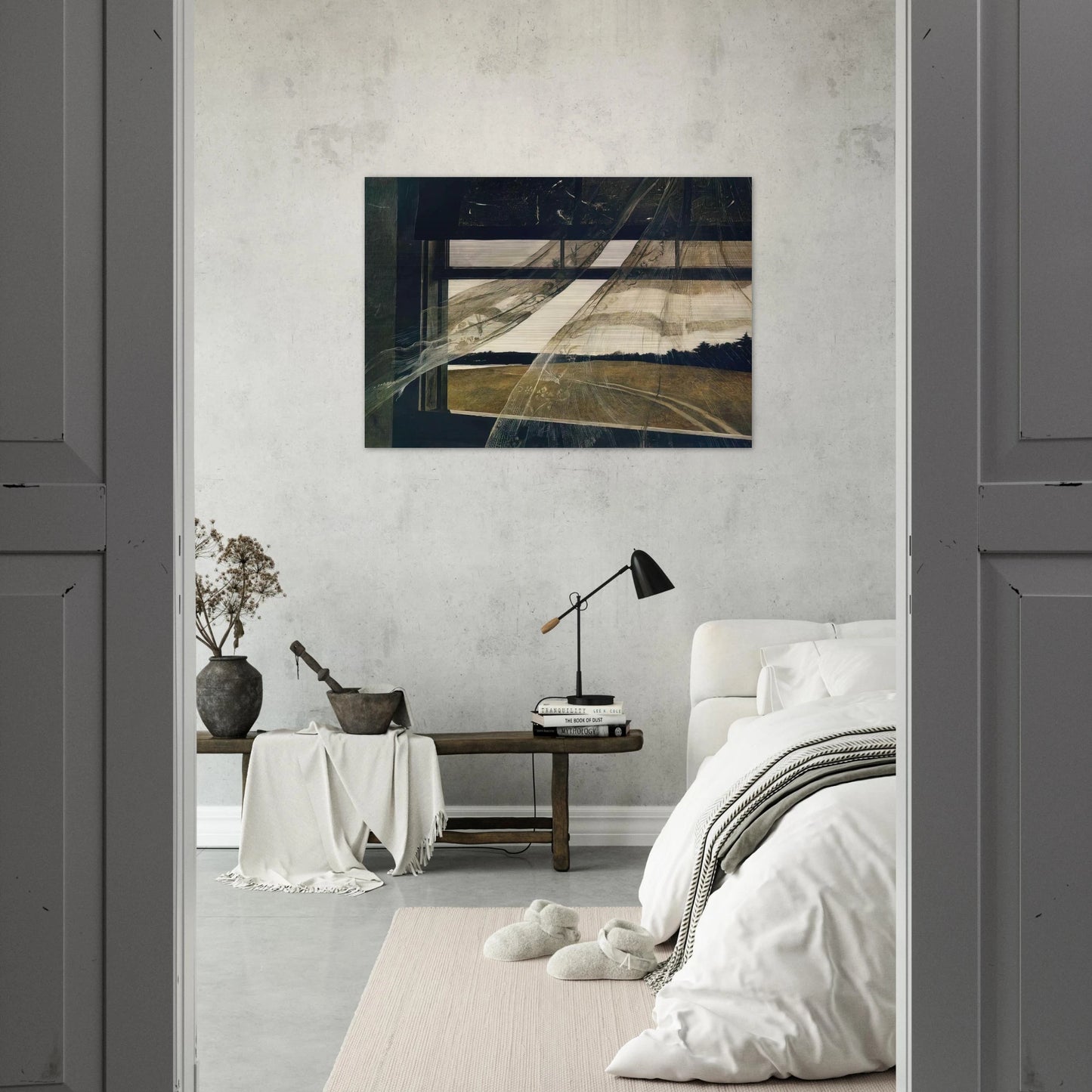WIND FROM THE SEA 1947 - Andrew Wyeth Brushed Aluminum Print - 70x100 cm / 28x40 inches | Andrew Wyeth Aluminum Print | Andrew Wyeth Prints