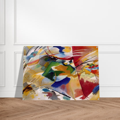 PAINTING WITH GREEN CENTER 1913 - Wassily Kandinsky Acrylic Print - 70x100 cm / 28x40″ inches