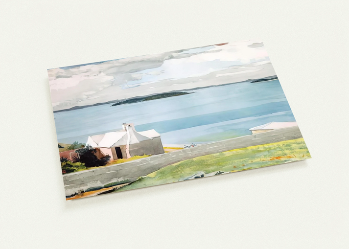 INLAND WATER BERMUDA By Winslow Homer Pack of 10 Post Cards | Winslow Homer Post Cards | A6 (10.5 x 14.8 cm) - 4.1 x 5.8 inches