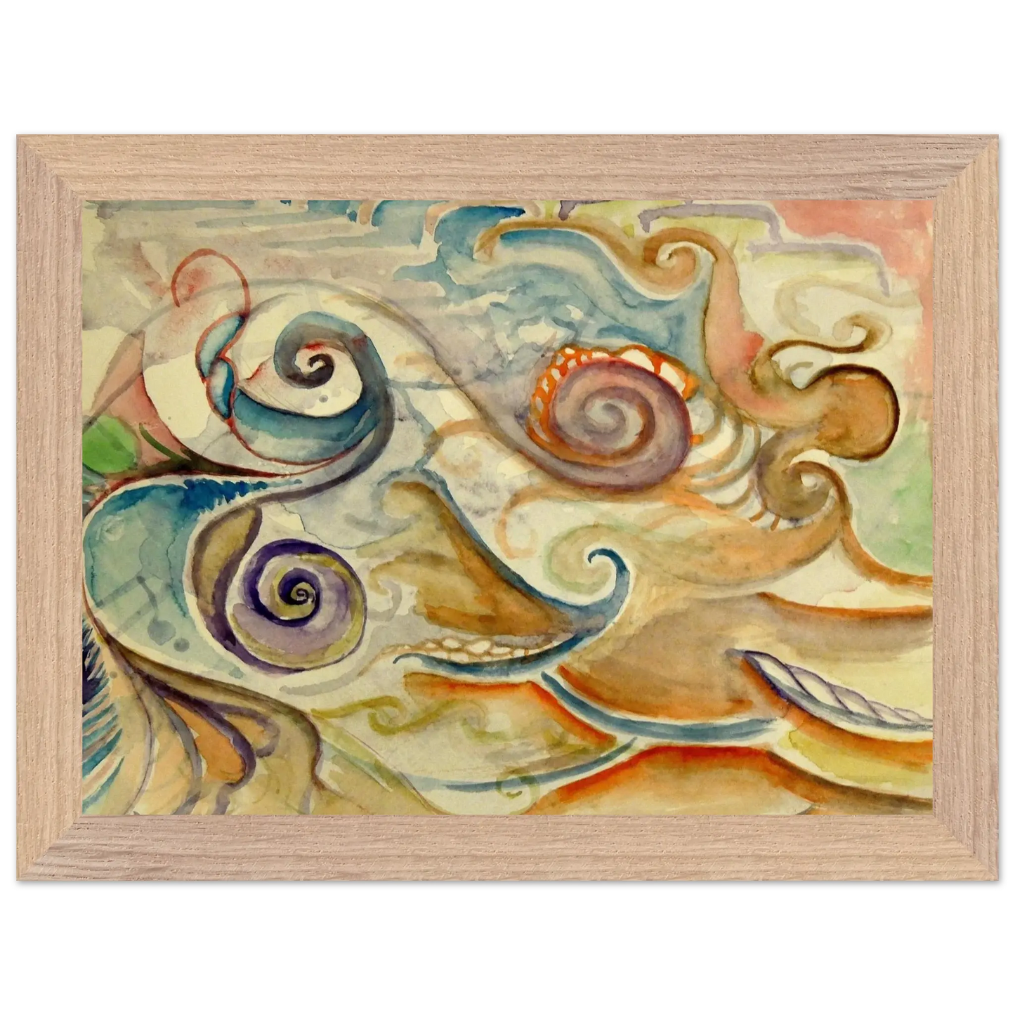 Walter Inglis Anderson - Walter Anderson Wall art - 60x90 cm / 24x36 Inches - Premium Wooden Framed Poster With Fine Art Paper - White frame