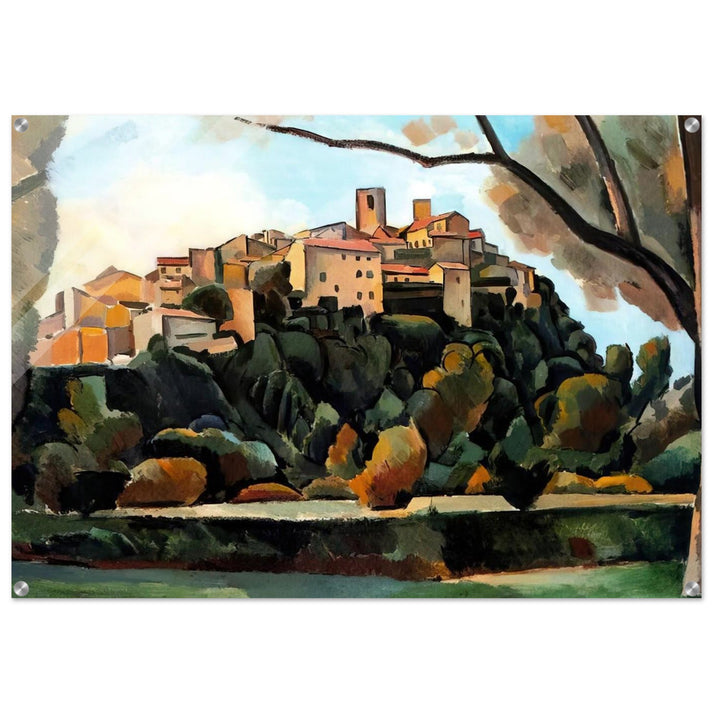 VISTA DE SAINT PAUL DE VENCE 1910 - Andre Derain Acrylic Print - 70x100 cm / 28x40″ inches