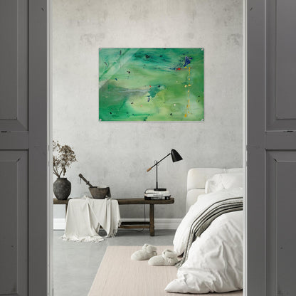 A Green Thought in a Green Shade, 1981- - Helen Frankenthaler Acrylic Print - 70x100 cm / 28x40″ inches