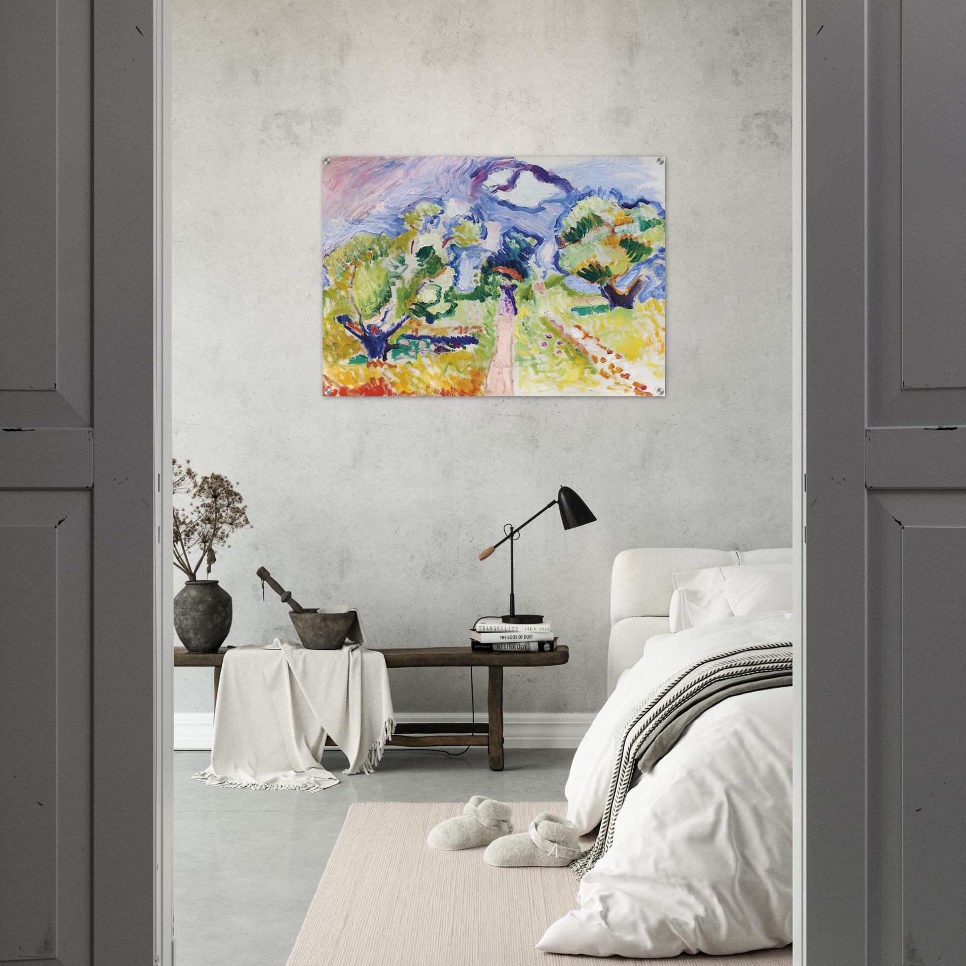 PROMENADE DES OLIVIERS 1905 - Henri Matisse Acrylic Print - 70x100 cm / 28x40″ inches