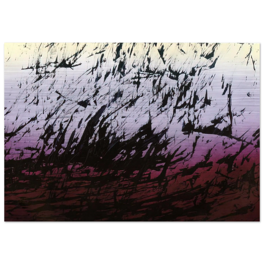 Untitled T1982-H12 - 1982 - Hans Hartung Brushed Aluminum Print - 70x100 cm / 28x40 inches | Hans Hartung Aluminum Print | Hans Hartung Prints