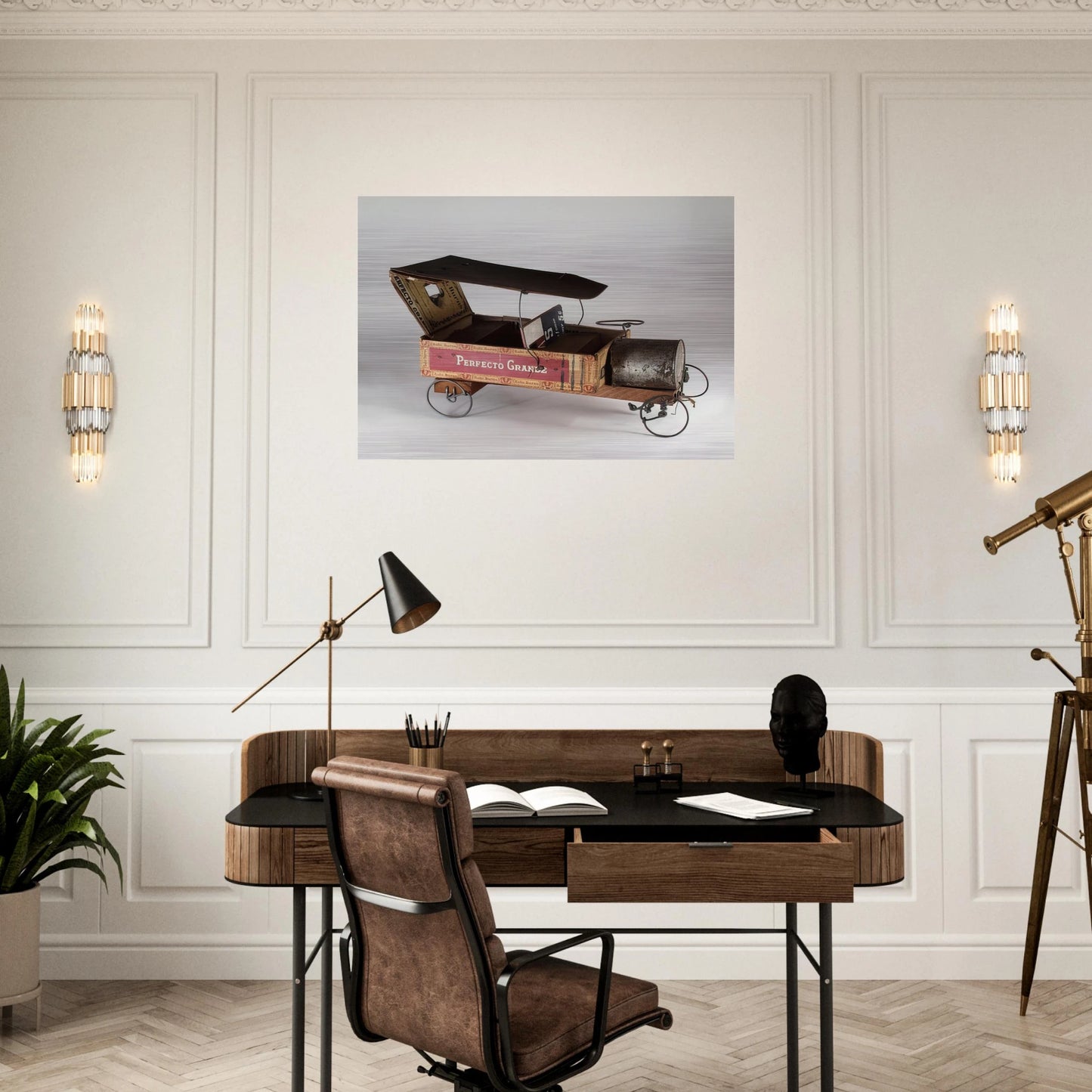 CAR 1943 - Alexander Calder Brushed Aluminum Print - 70x100 cm / 28x40 inches | Alexander Calder Aluminum Print | Alexander Calder Prints