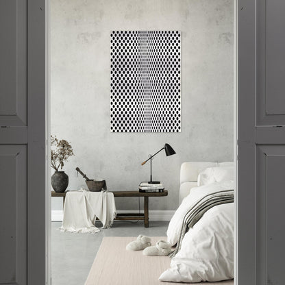 FISSION 1963 - Bridget Riley Brushed Aluminum Print - 70x100 cm / 28x40 inches | Bridget Riley Aluminum Print | Bridget Riley Prints