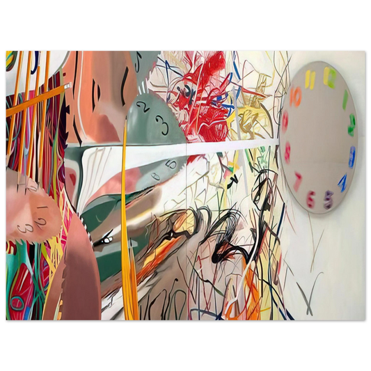 James Rosenquist - Time Stops the Face Continues  75x100 cm / 30x40inches Fine Art Poster