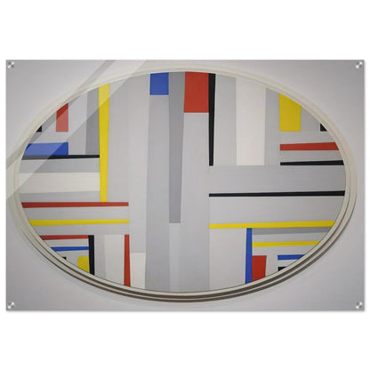 Relational Painting, Tondo - Neoplasticism - Fritz Glarner Acrylic Print - 70x100 cm / 28x40″ inches | Fritz Glarner Wall Art | Fritz Glarner Prints