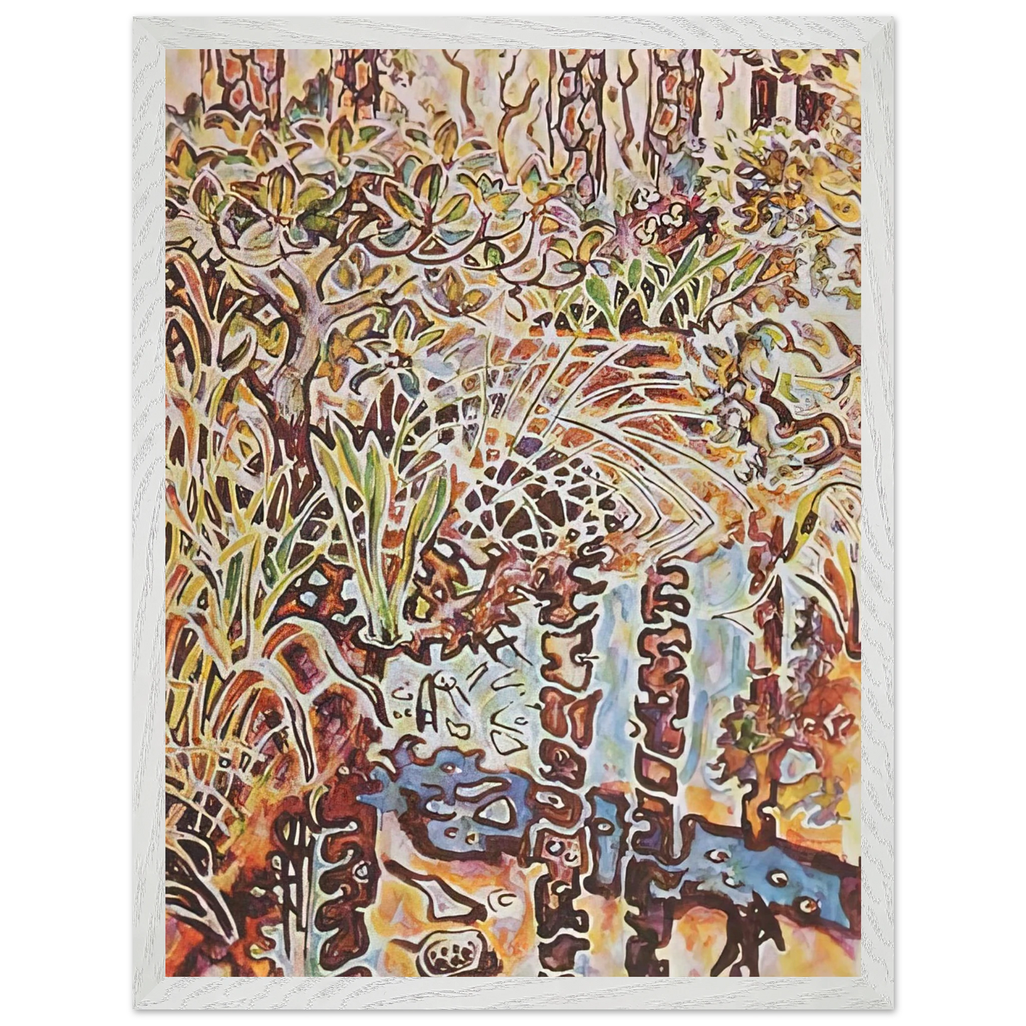 Walter Inglis Anderson - Walter Anderson Wall art - A2 (42 x 59.4  cm) - Premium Wooden Framed Poster With Fine Art Paper-canvas - White frame