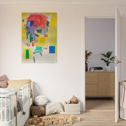 Golden Splendor - Hans Hofmann Brushed Aluminum Print - 70x100 cm / 28x40 inches | Hans Hofmann Aluminum Print | Hans Hofmann Prints