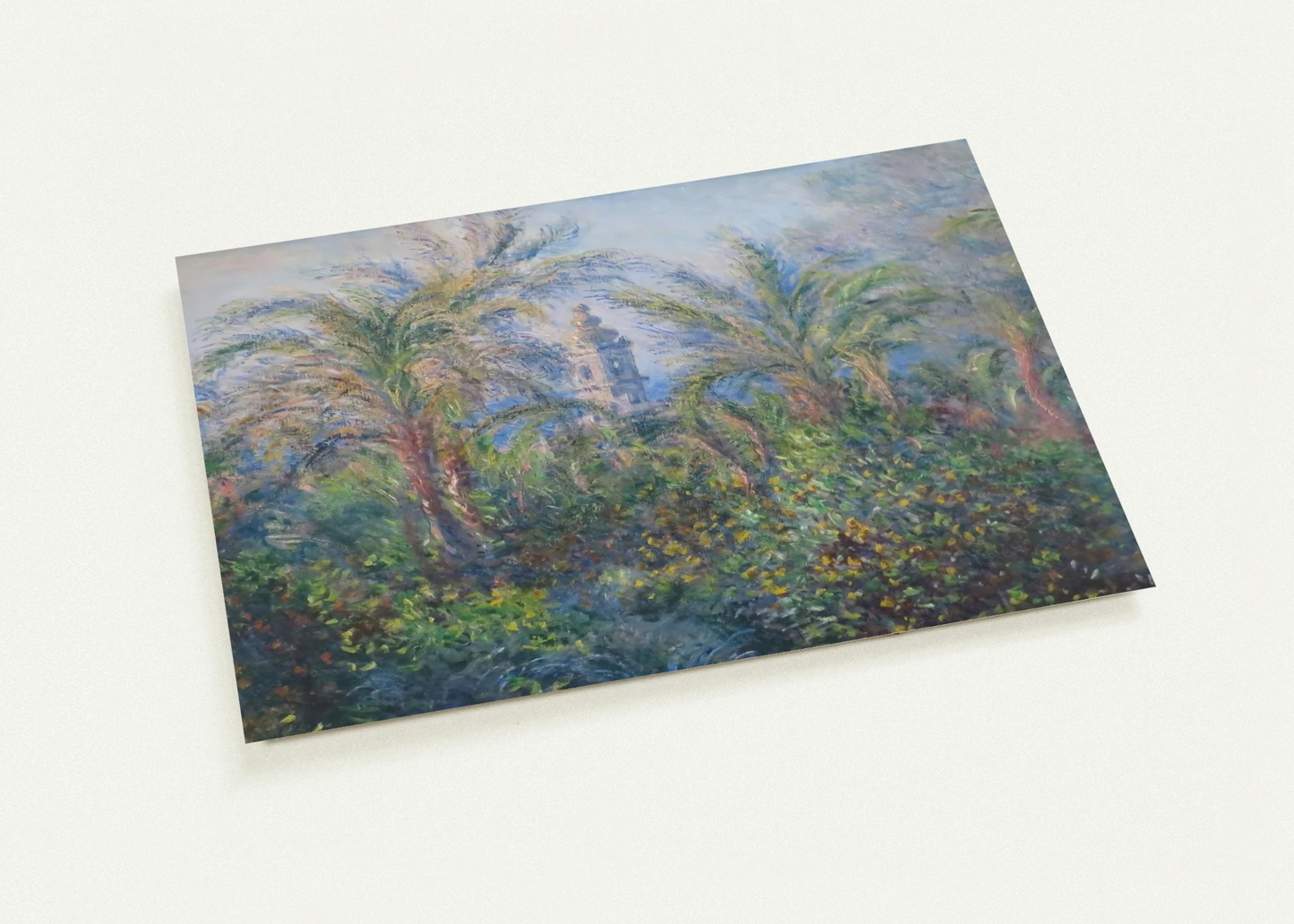 Garden in Bordighera, Impression of Morning By claude monet Pack of 10 Post Cards | claude monet Post Cards | A6 (10.5 x 14.8 cm) - 4.1 x 5.8 inches