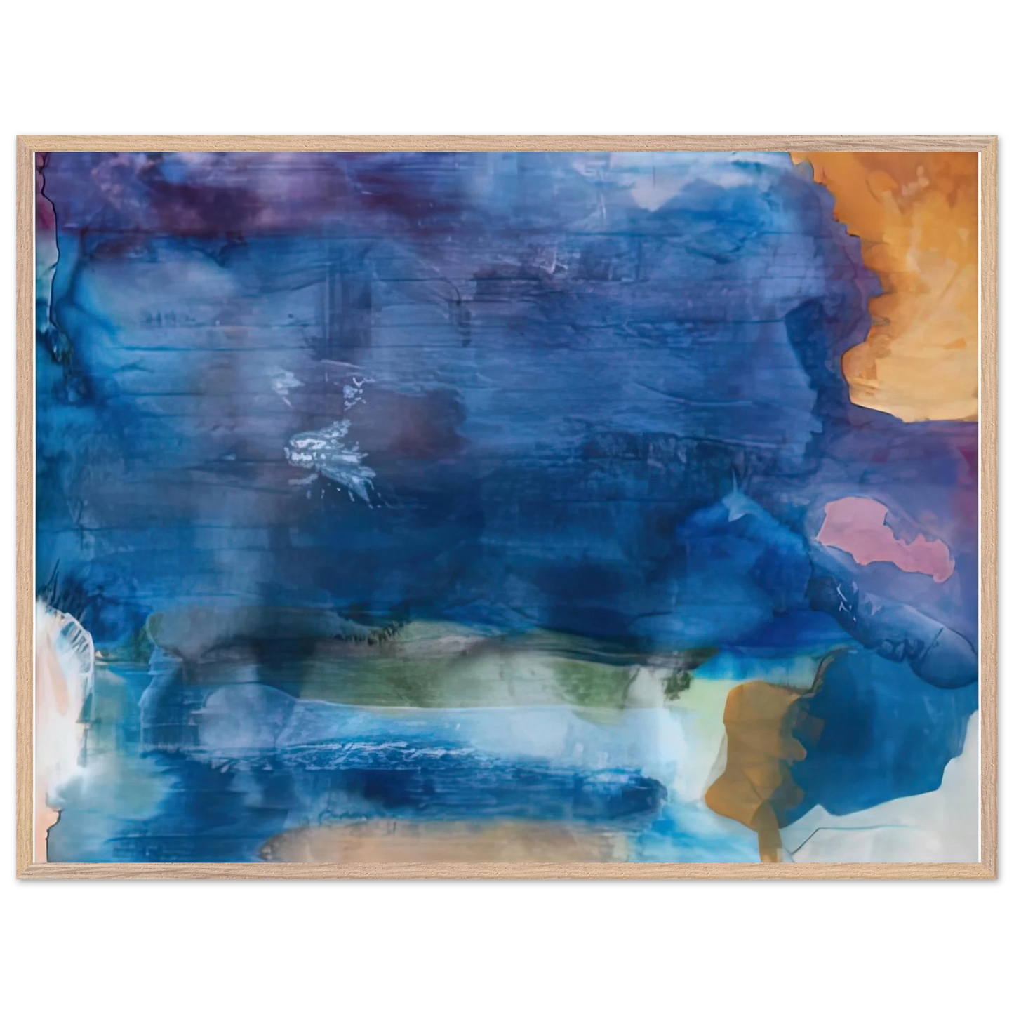 Helen Frankenthaler - Riverhead, 1963-64- Wall Art - 28x40 inches / 70x70 cm - Canvas (Imperial)-canvas - -