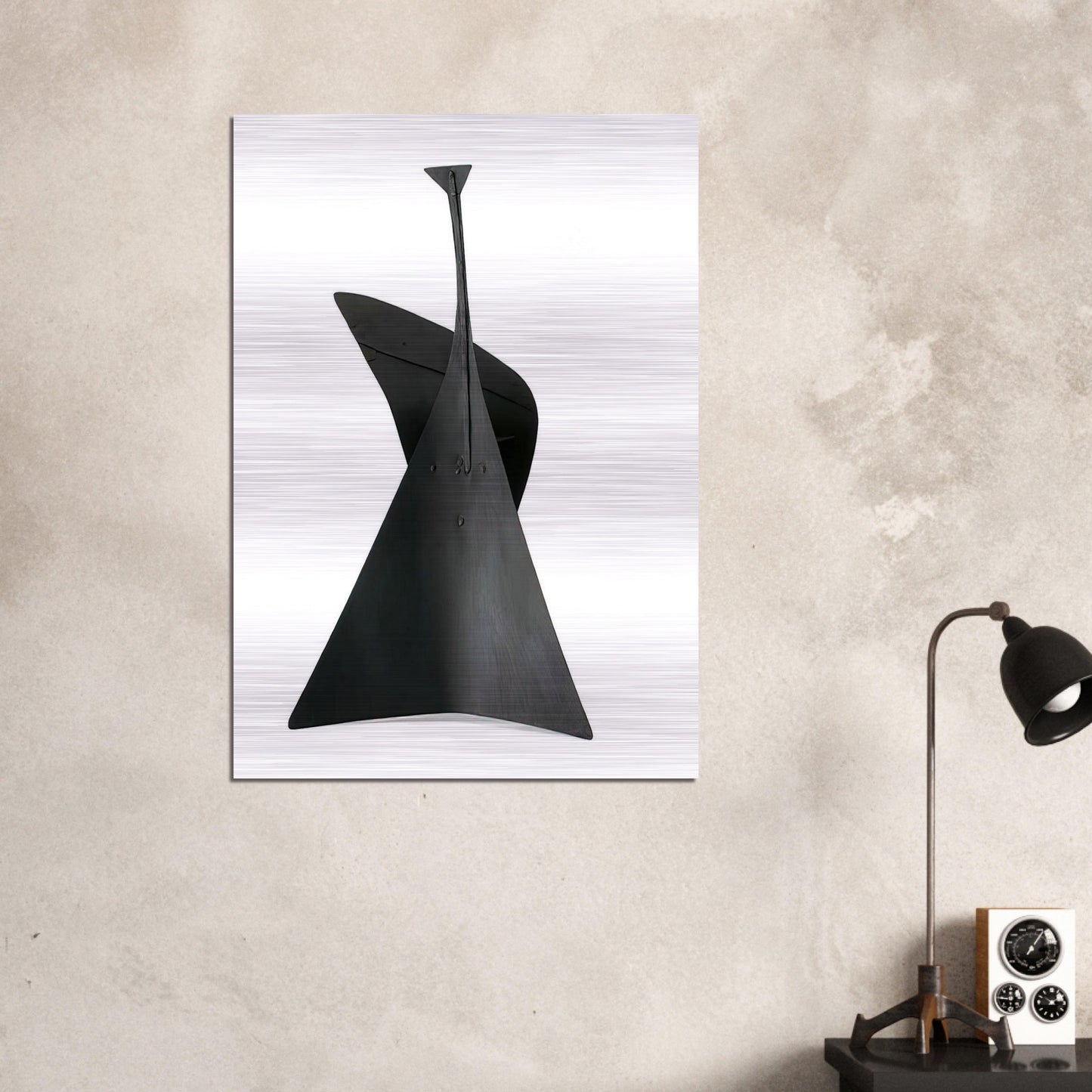 LITTLE ARCH MAQUETTE 1940 - Alexander Calder Brushed Aluminum Print - 70x100 cm / 28x40 inches | Alexander Calder Aluminum Print | Alexander Calder Prints