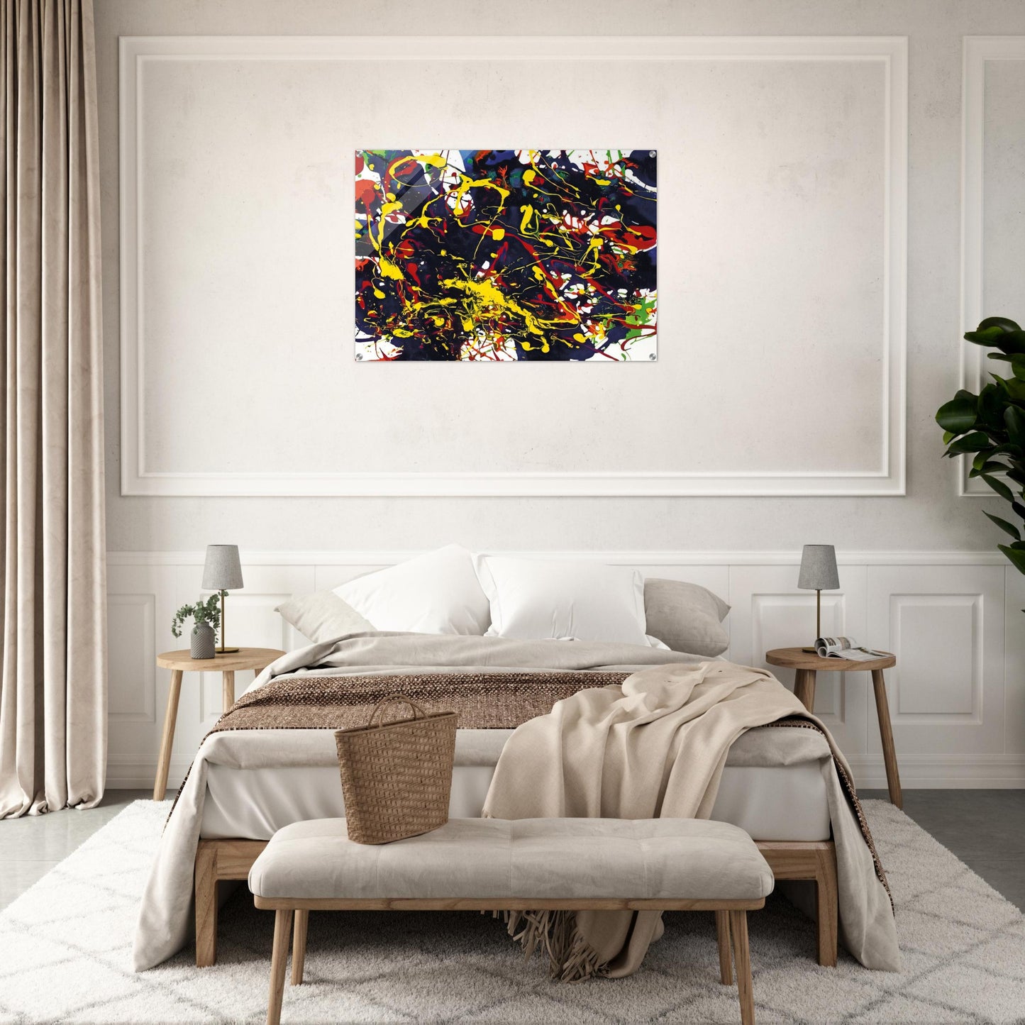 Untitled  SFP94-79  SFF 1755  - Sam Francis Acrylic Print - 70x100 cm / 28x40″ inches