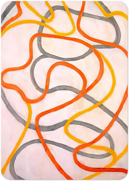 Attendant 5 - 1999 By Brice Marden Pack of 10 Post Cards | Brice Marden Post Cards | A6 (10.5 x 14.8 cm) - 4.1 x 5.8 inches