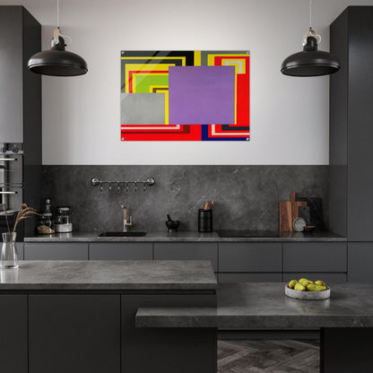 Cartoon Network - 1997 - Peter Halley Acrylic Print - 70x100 cm / 28x40″ inches