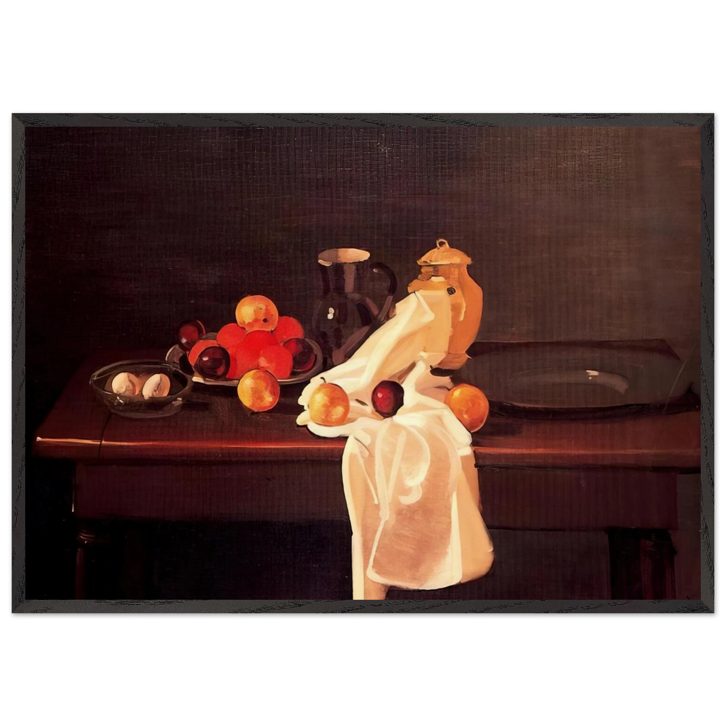 STILL LIFE WITH ORANGES 1931 - Andre Derain 70x100 cm / 28x40 inches Framed Art Print – Black Wooden Frame