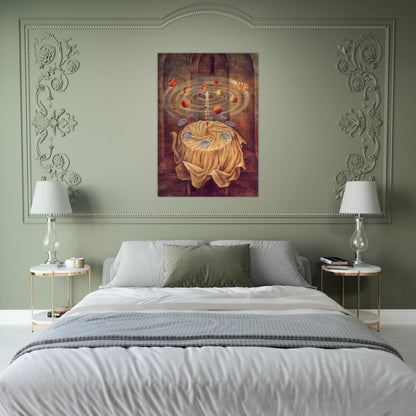STILL LIFE RESLICITANDO 1963 - Remedios Varo Brushed Aluminum Print - 70x100 cm / 28x40 inches | Remedios Varo Aluminum Print | Remedios Varo Prints